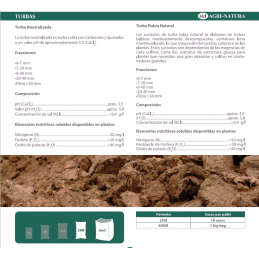TURBA RUBIA NATURAL 250 LITROS